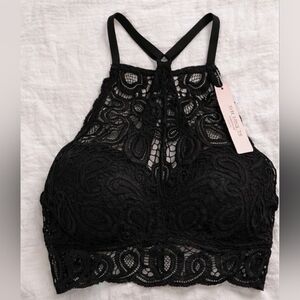 NWT | VS Pink XS | Push-Up | Black Lace Bralette